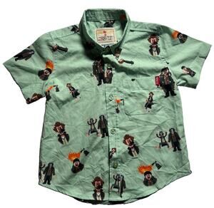 RSVLTS Home Alone KUNUFLEX Shirt 2T Wet Bandits Kevin Christmas Button Up